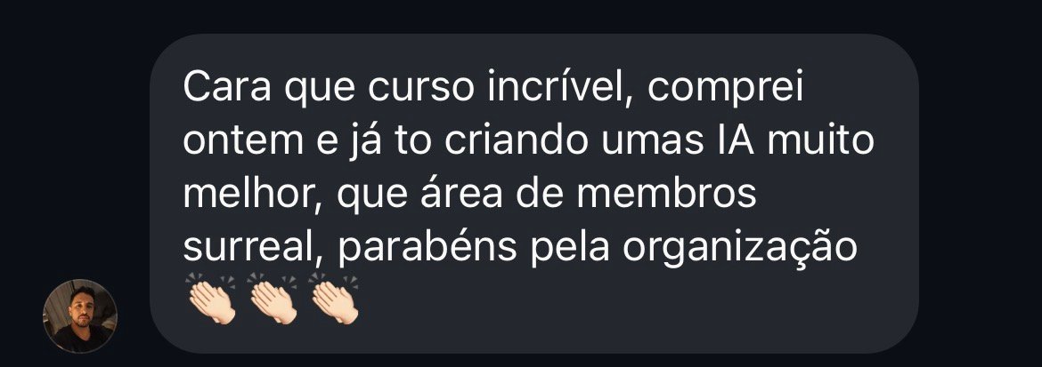Depoimento de aluno